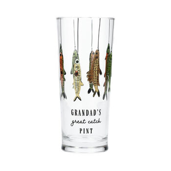 Personalised Fishing Hook Printed Pint Glass, 3 of 7