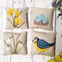 Linen Lavender Bags Embroidery Kit Spring Garden, thumbnail 1 of 1