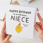 Personalised Funny Niece Birthday Card, thumbnail 1 of 3