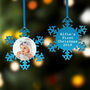 Baby's First Christmas Personalised Photo Decoration, thumbnail 1 of 4