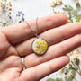 Yellow Flower Bee Necklace, thumbnail 4 of 6