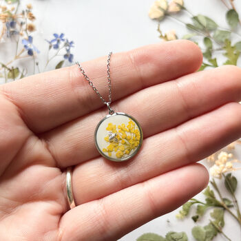 Yellow Flower Bee Necklace, 4 of 6