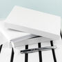 Personalised Luxury Medium White Leather Guest Book, thumbnail 4 of 6
