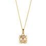 Root Chakra Ruby Gold Vermeil Necklace, thumbnail 2 of 10