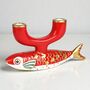 Ceramic Koi Fish Candle Holder, thumbnail 1 of 3