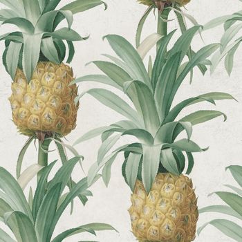 Ananas Wallpaper Set Of Three Drops, 2 of 2