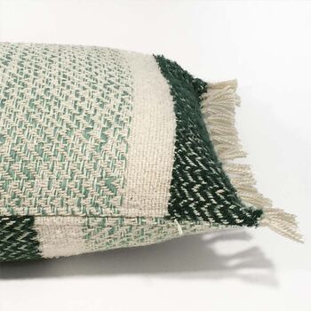 Berber Grainy Green Cushion, 4 of 4