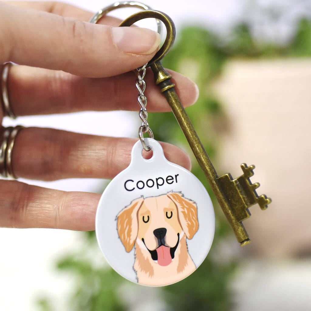 Personalised Dog Breed Keyring By Hoobynoo