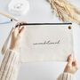 Personalised Signature Canvas Pouch, thumbnail 2 of 3