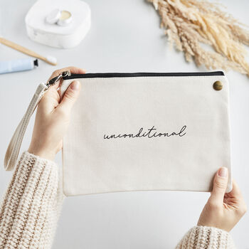 Personalised Signature Canvas Pouch, 2 of 3
