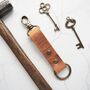 Initialled Leather Key Fob, thumbnail 1 of 7