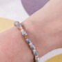 Agate Bead Metal Beaded Tassel Bracelet, thumbnail 3 of 3