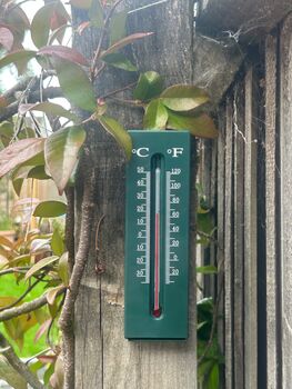 Green Garden Thermometer Key Safe, 3 of 4