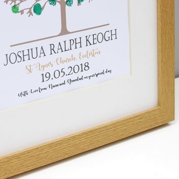 Personalised First Holy Communion Fingerprint Tree, 4 of 8