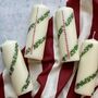 Ivory Hand Painted Christmas Advent Pillar Candle, thumbnail 2 of 6