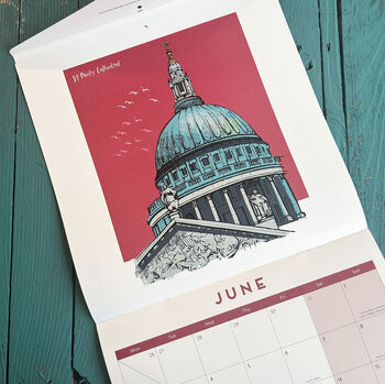 London Illustrated Locations 2025 Calendar, 6 of 12