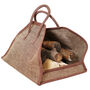 Open Ended Brown Jute Log Bag, thumbnail 2 of 5