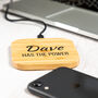 Personalised Wireless Charger Has The Power, thumbnail 1 of 4