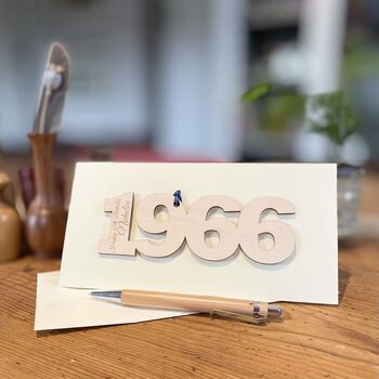Personalised 60th Birthday 1966 Year Card, 6 of 9