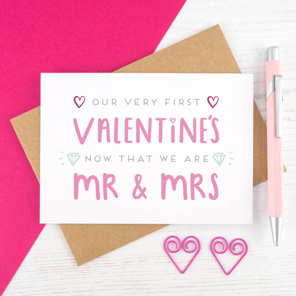 Mr And Mrs Valentine's Card By Joanne Hawker 