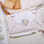 A4 Origami Writing Paper That Folds Into An Envelope With Christmas Reindeer Design, thumbnail 1 of 5