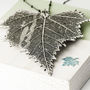 Birch Real Leaf Statement Necklace, thumbnail 2 of 12