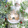 Gold Fairy Castle Personalised Christmas Tree Bauble, thumbnail 2 of 3