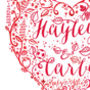 Personalised Wedding Day Name And Date Gift Print, thumbnail 3 of 4