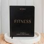 Fitness Planner My Daily Fitness Black Vegan Leather, thumbnail 1 of 12