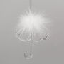 G Decor Delicate Glass Umbrella Christmas Decoration, thumbnail 2 of 3