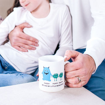 Personalised Little Monster Daddy Mug, 2 of 5