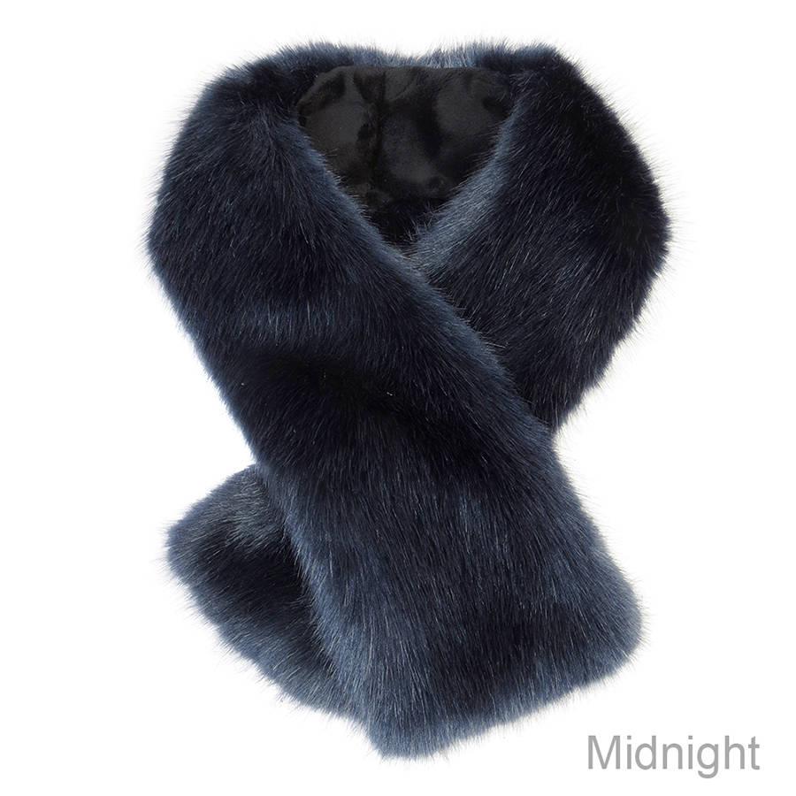 faux fur tippet scarf by helen moore | notonthehighstreet.com