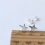 Zany Star Sterling Silver Little Studs, thumbnail 5 of 11