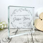 Personalised Wreath Memorial Crystal Token, thumbnail 1 of 5
