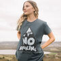 No Peaking Women's Slogan T Shirt, thumbnail 2 of 5
