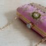 Peacock Pink Clutch Bag, thumbnail 8 of 10