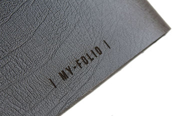 Leather Personalised Ringbinder Portfolio Folder A4/A3, 11 of 11