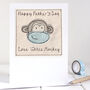 Personalised Monkey Birthday Card For Girls Or Boys, thumbnail 11 of 11