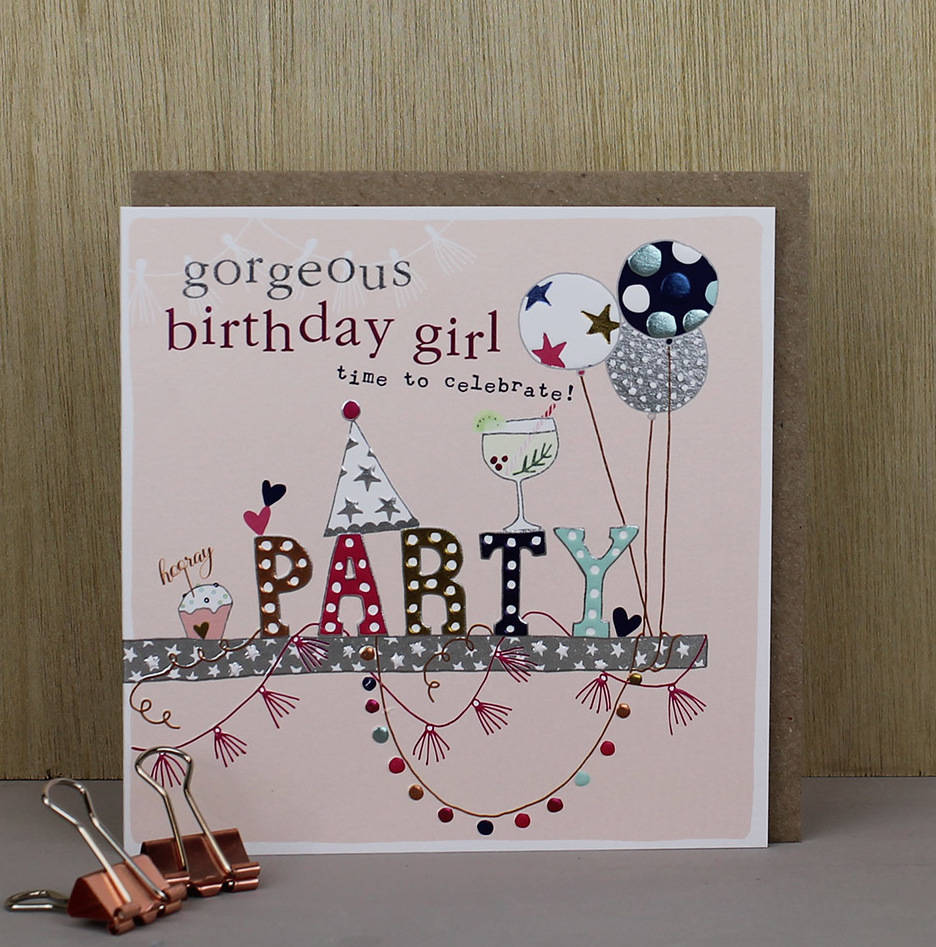 Birthday Card Time To Celebrate By Molly Mae | notonthehighstreet.com