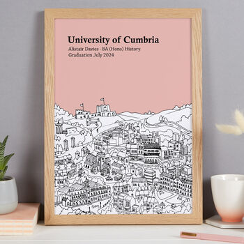 Personalised University Of Cumbria, Graduation Print, 5 of 9
