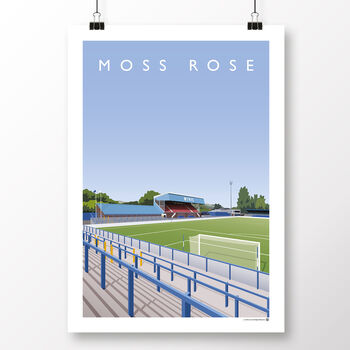 Macclesfield Moss Rose Main Stand Poster, 2 of 8