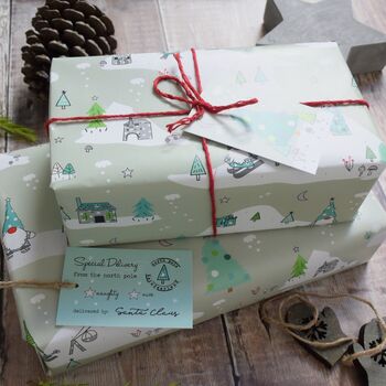 Christmas Gonk/Gnome Wrapping Paper, 2 of 9