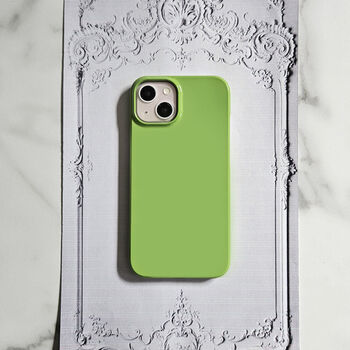 Glossy Slime Green Personalised Phone Case, 3 of 7