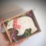 Hand Iced Personalised Polar Bear Biscuit, Fathers Day Gift, thumbnail 1 of 4
