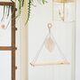 Macrame Cotton Rope With Leaf Wall Hanging Shelf, thumbnail 2 of 8