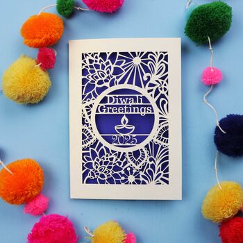 Papercut Diwali Card, 7 of 11