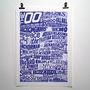The Noughties 2000’s Decade Typography Print, thumbnail 3 of 10
