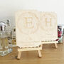 Personalised Wooden Please Be My Bridesmaid Engraved Garland Keepsake, thumbnail 1 of 9