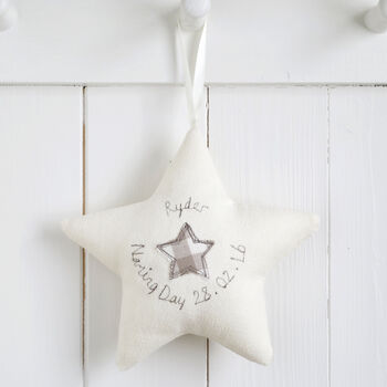 Personalised Embroidered Hanging Star Gift, 10 of 11