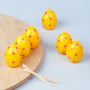 G Decor Set Of Six Easter Egg Candles Yellow, thumbnail 2 of 7